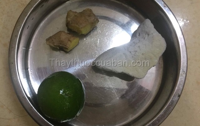 Chanh, gừng chữa hôi nách hiệu quả