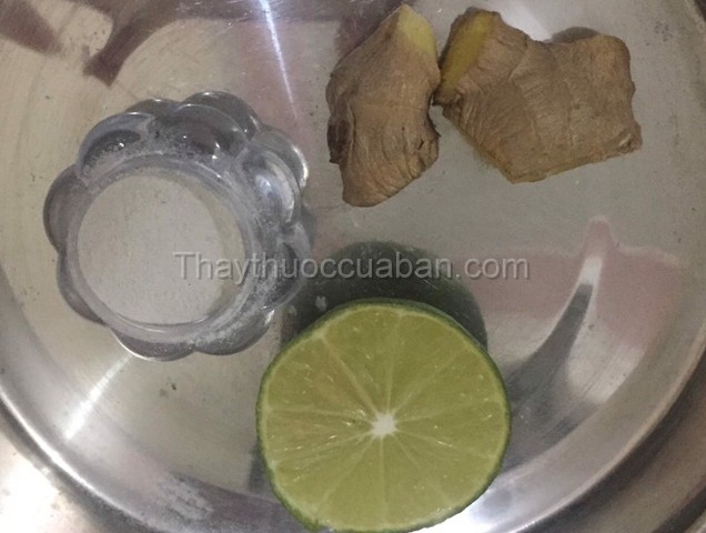 Chanh, gừng chữa hôi nách hiệu quả