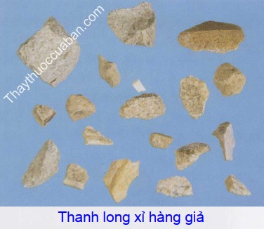 Hình ảnh thanh long xỉ hàng giả