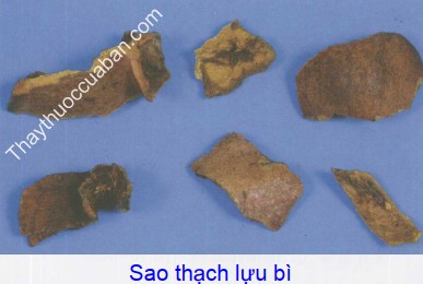 Hình ảnh vị thuốc thạch lựu bì sao